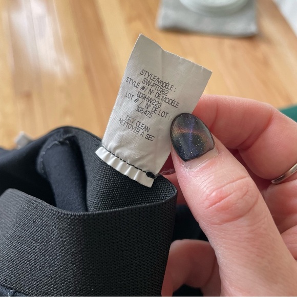 Helmut Lang Reflex Stitch Seam Accent Black Stretch Gabardine Legging Pants XS - Picture 6 of 7